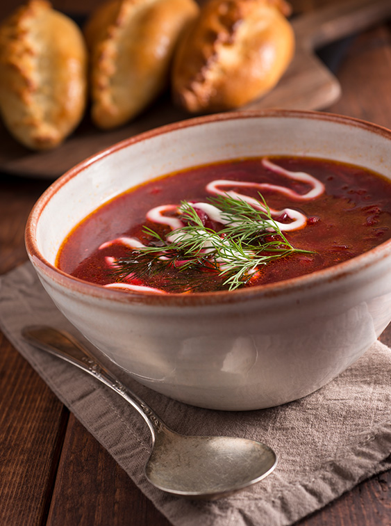 Borscht with a side of pieroshkies