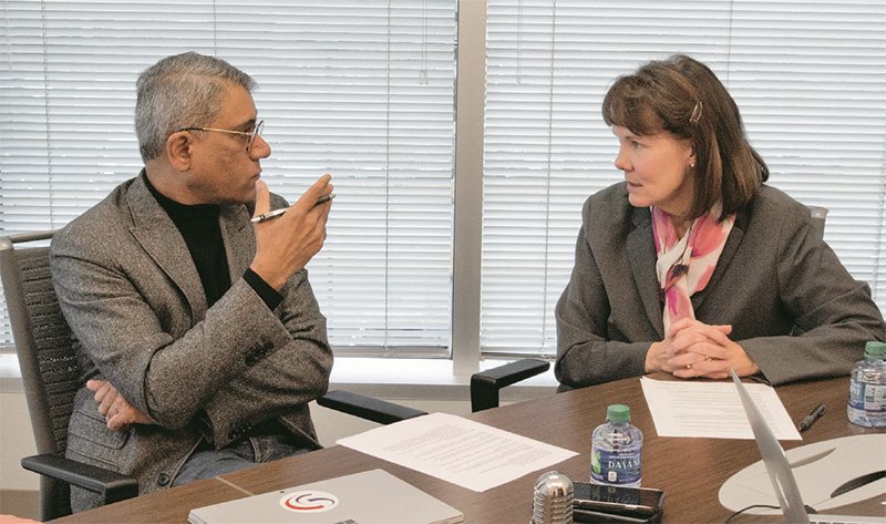 Rishi Bhatnagar and Dr. Valerie Truesdale